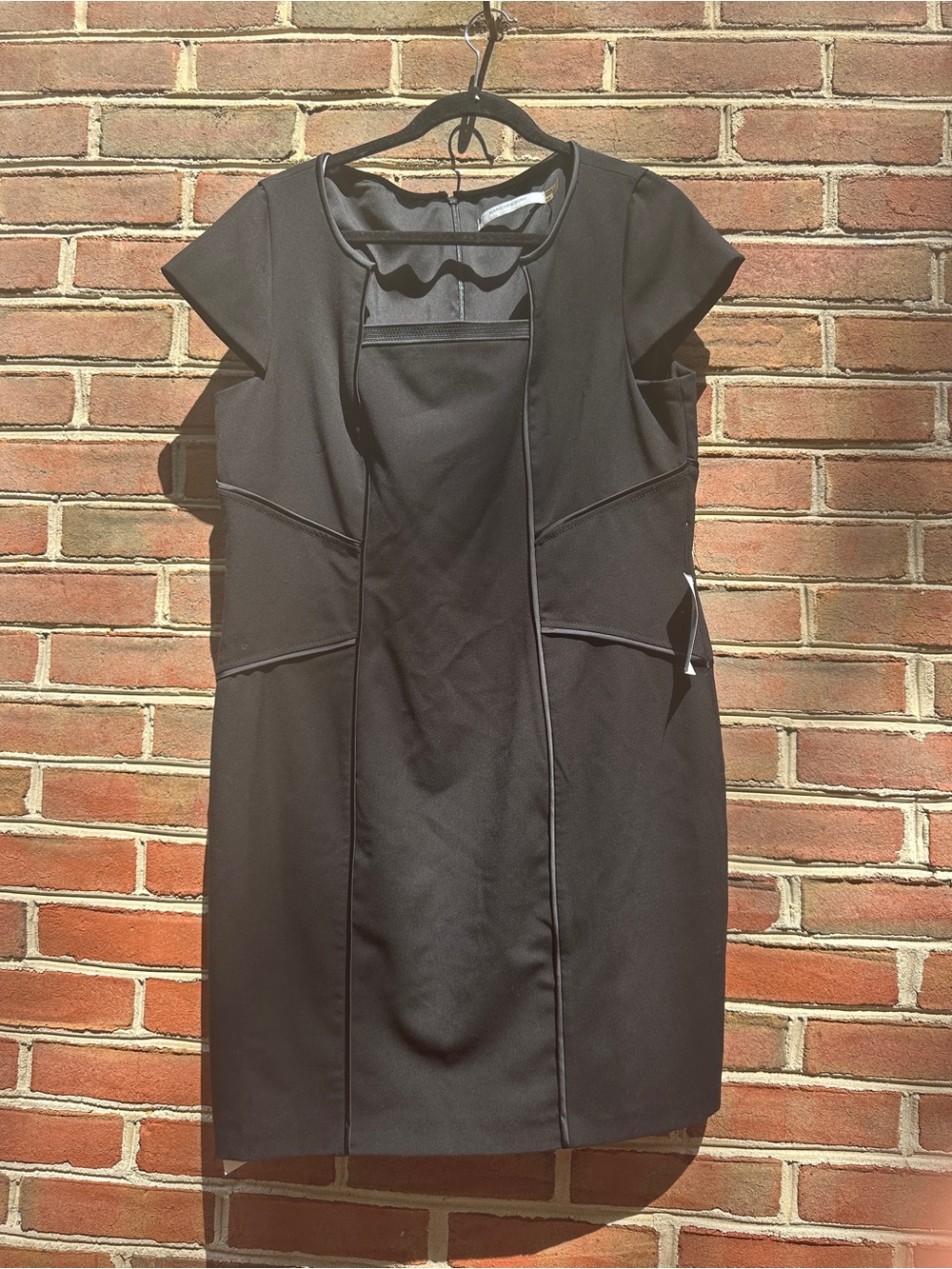 Marc New York Andrew Marc Black Sheath Dress Size 14 NWT $138